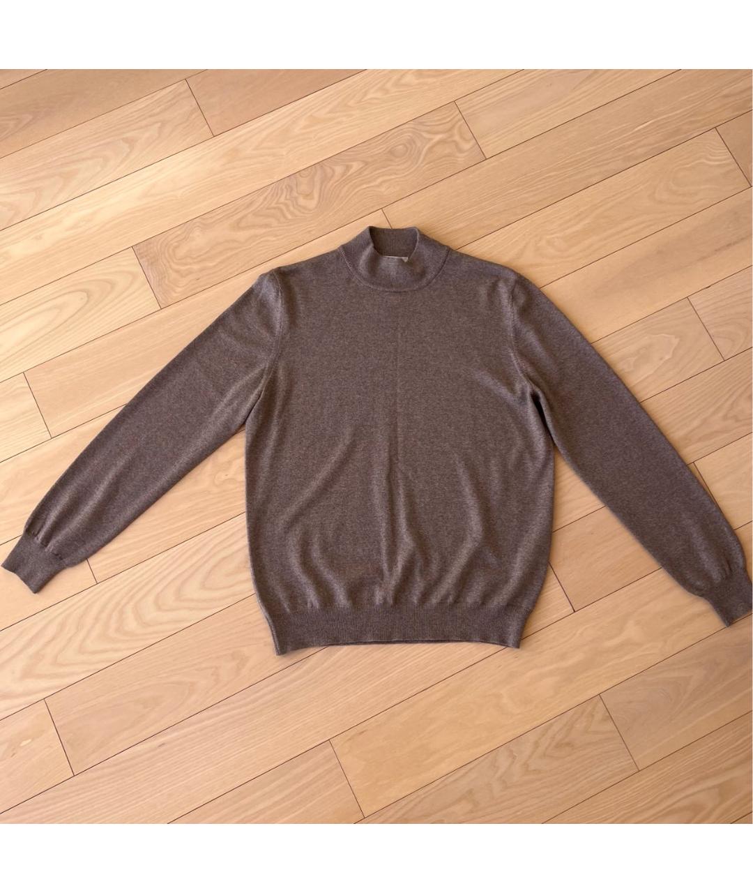 GRAN SASSO Коричневый шерстяной джемпер / свитер, фото 6