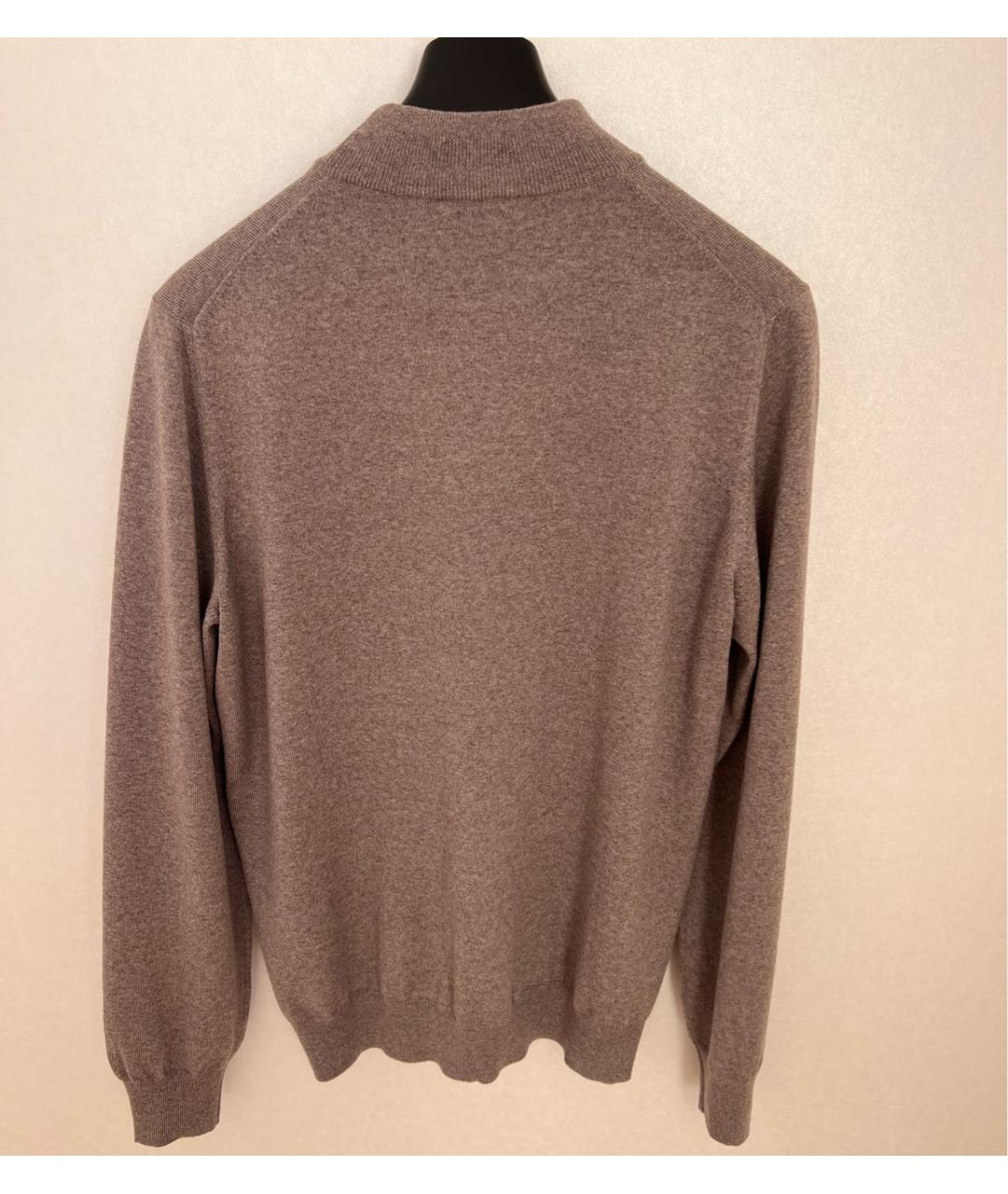 GRAN SASSO Коричневый шерстяной джемпер / свитер, фото 2
