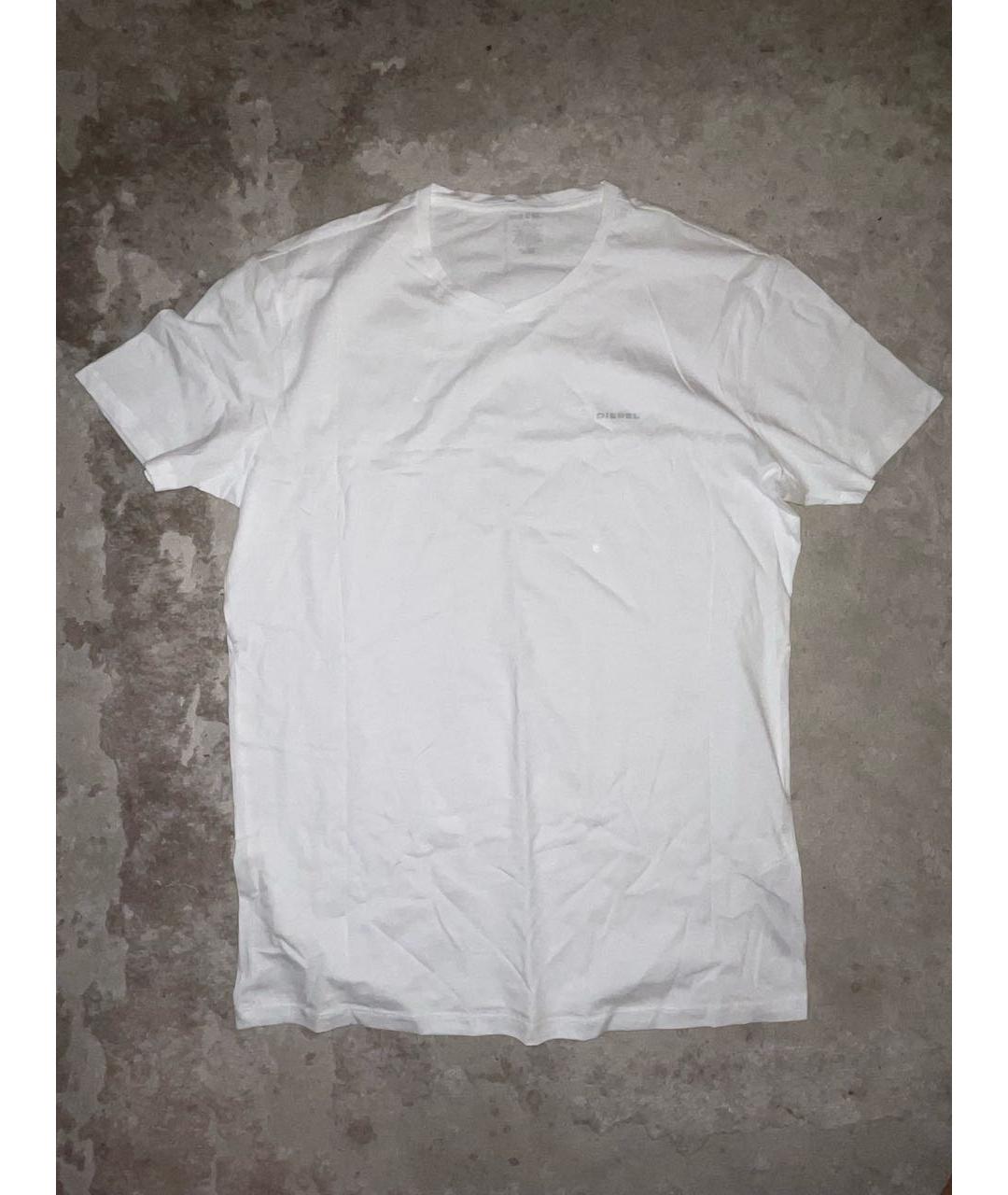 DIESEL Бежевая хлопковая футболка, фото 5
