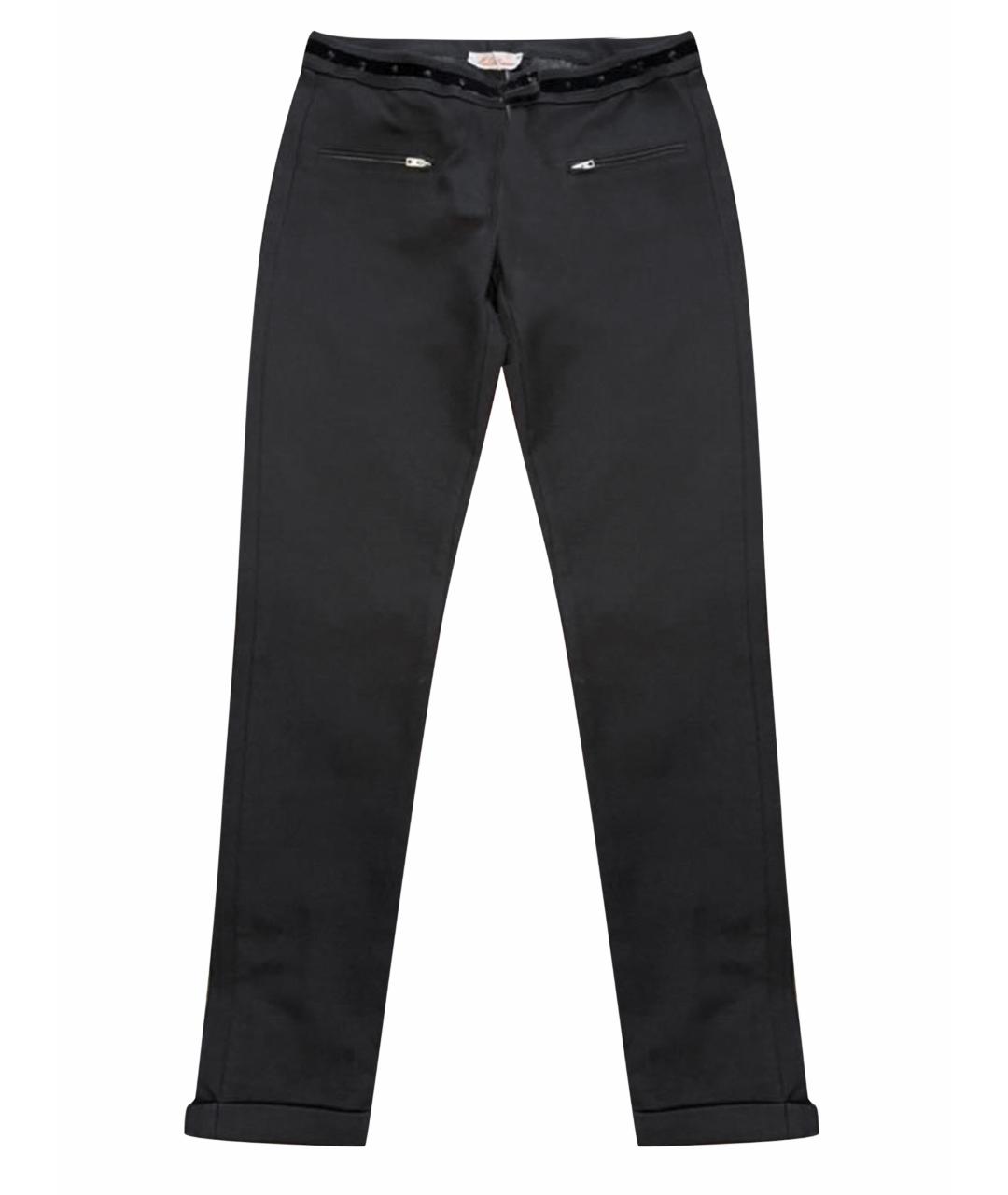 BLUMARINE Черные хлопковые брюки и шорты, фото 1