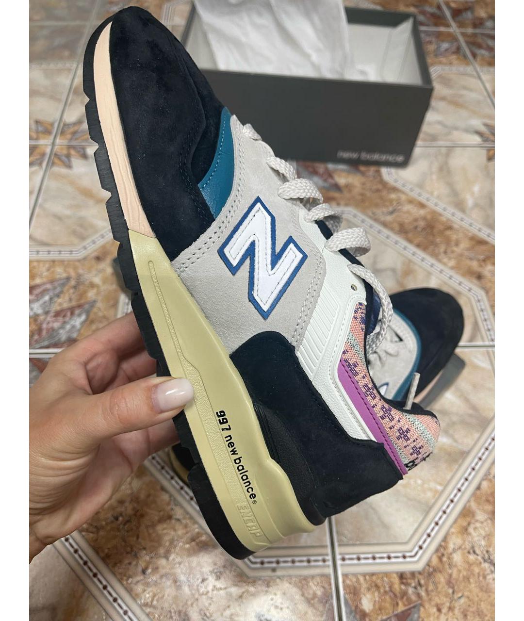 NEW BALANCE Мульти замшевые низкие кроссовки / кеды, фото 5