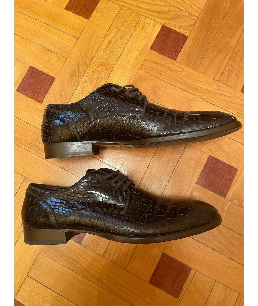 Principe di Bologna Коричневые кожаные туфли, фото 5