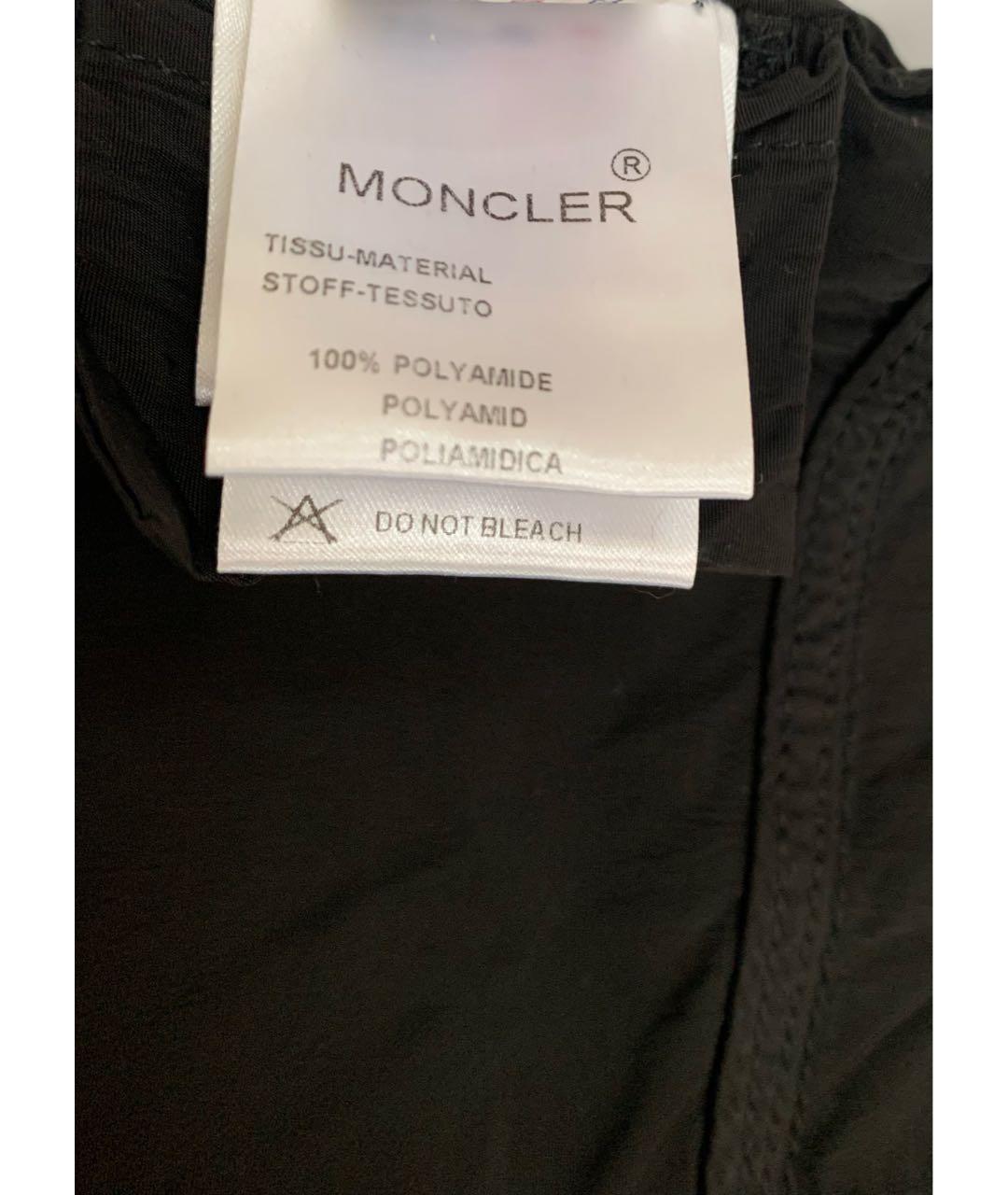 MONCLER Черная полиамидовая куртка, фото 7