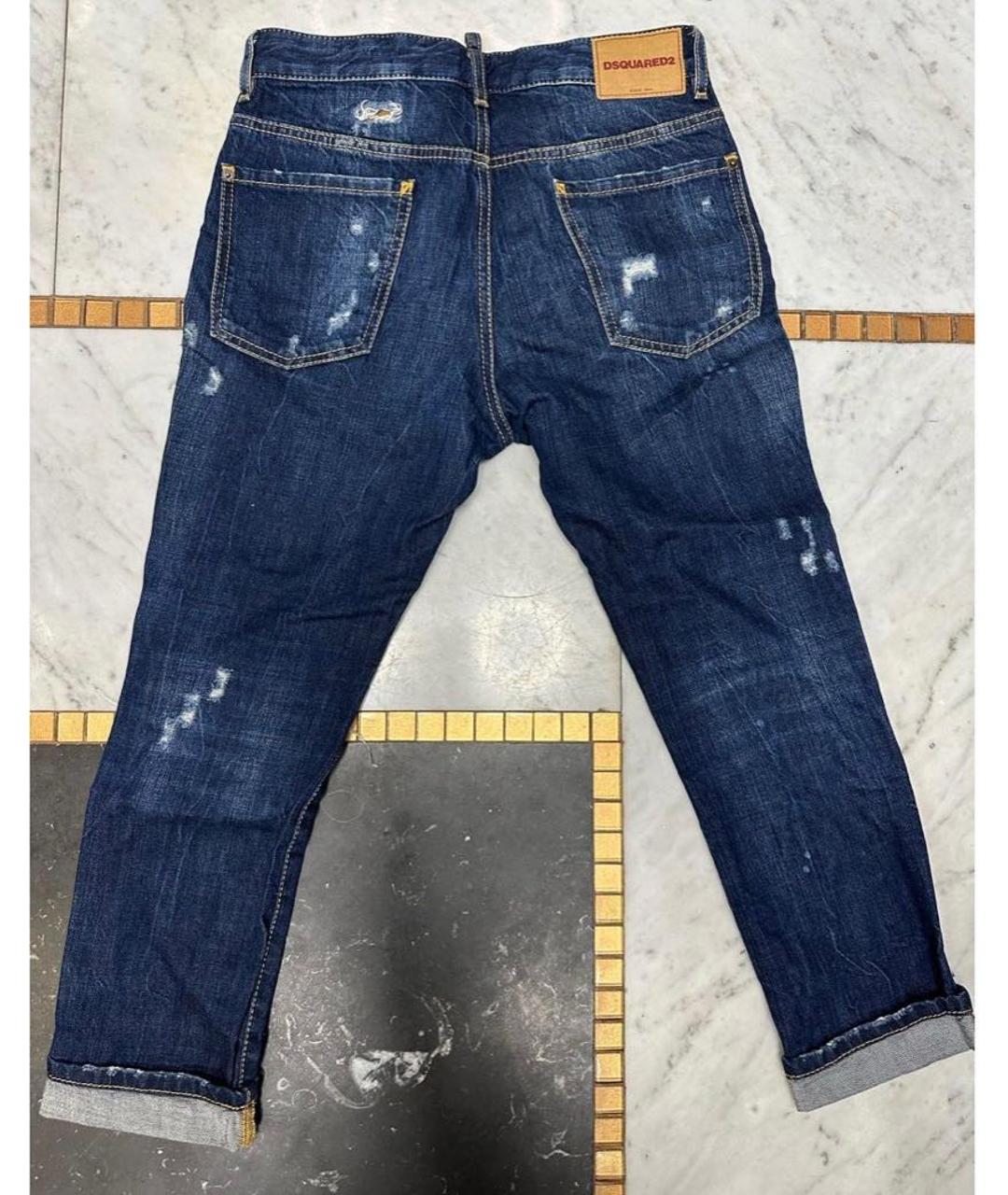 DSQUARED2 Темно-синие деним детские джинсы, фото 4