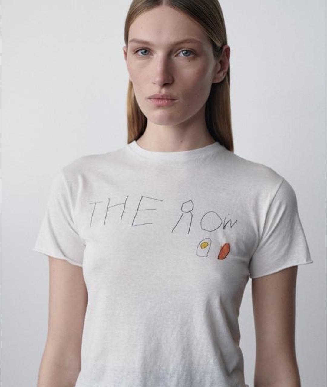 THE ROW Белая хлопковая футболка, фото 2