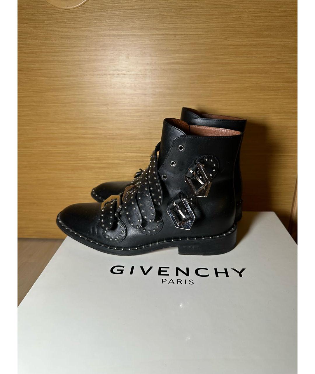 GIVENCHY Черные кожаные ботинки, фото 5