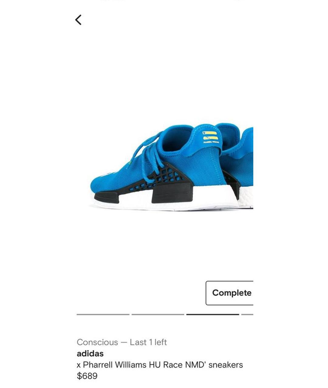 ADIDAS Синие текстильные низкие кроссовки / кеды, фото 4