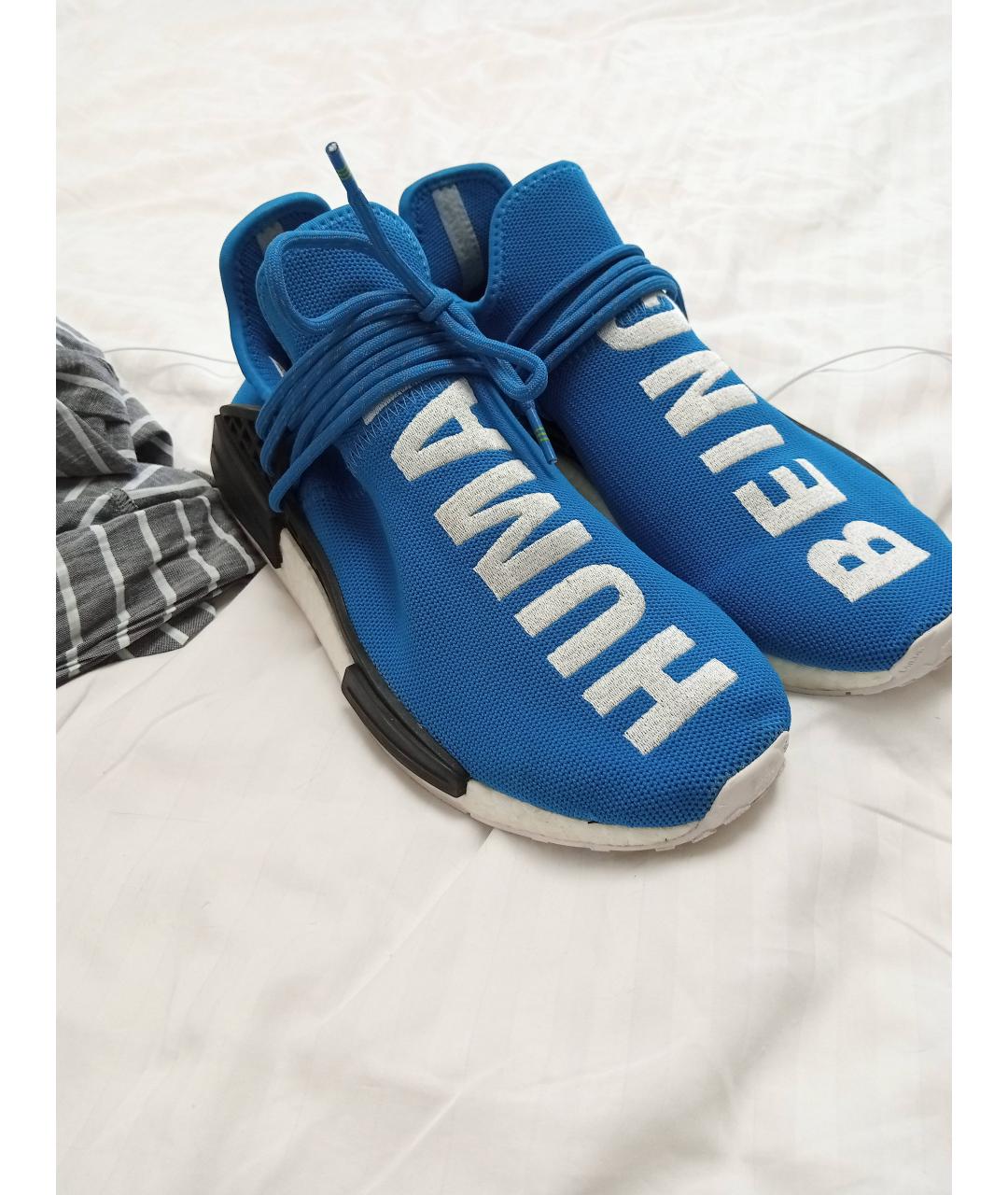 ADIDAS Синие текстильные низкие кроссовки / кеды, фото 5