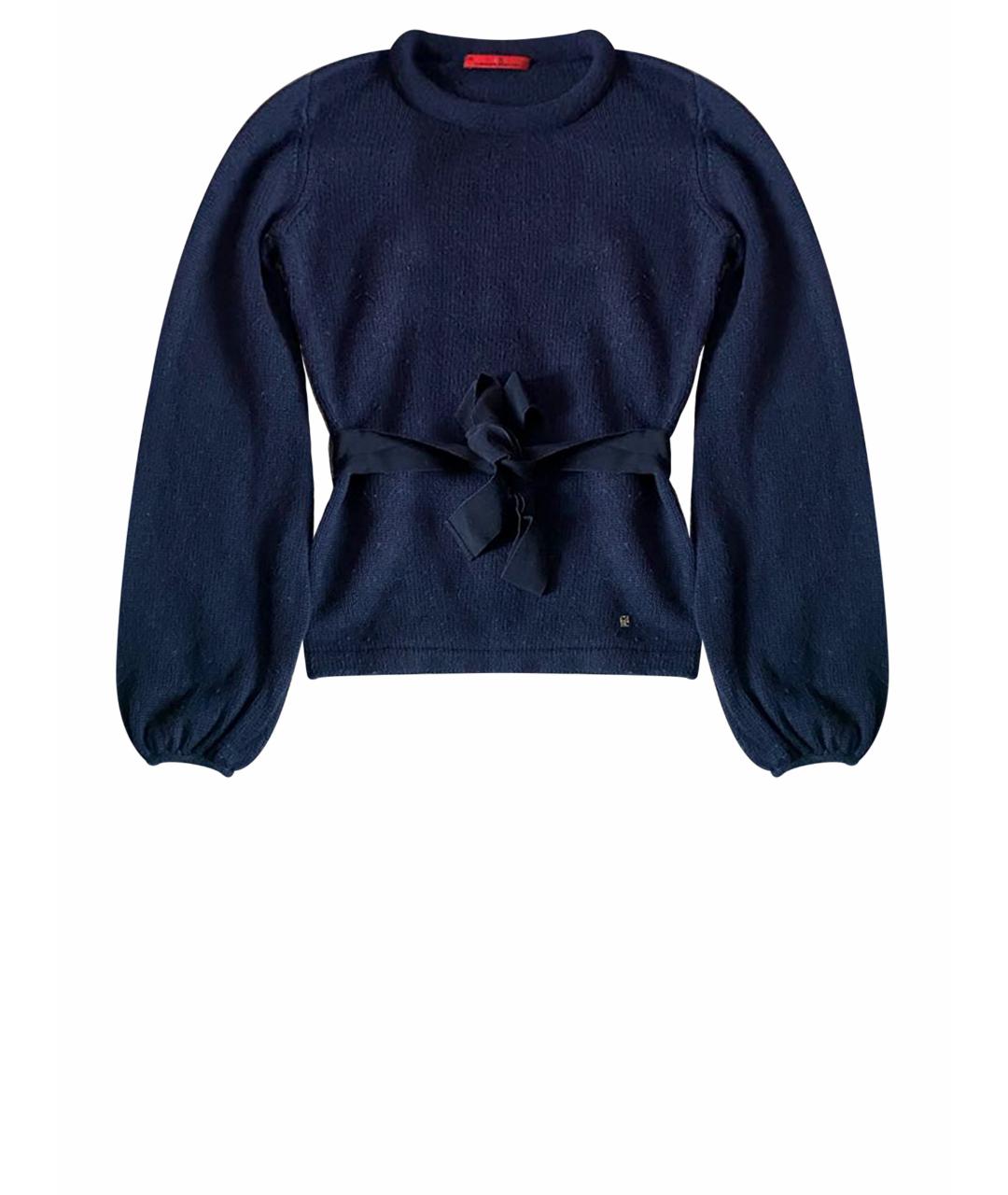 CAROLINA HERRERA Темно-синий шерстяной джемпер / свитер, фото 1