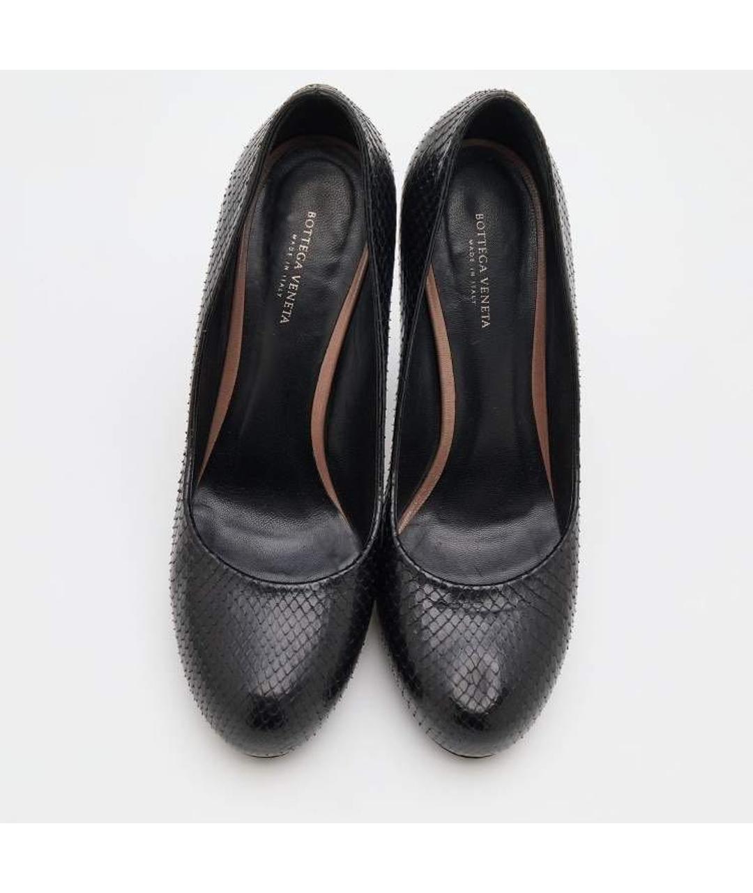 BOTTEGA VENETA Черные туфли из экзотической кожи, фото 3