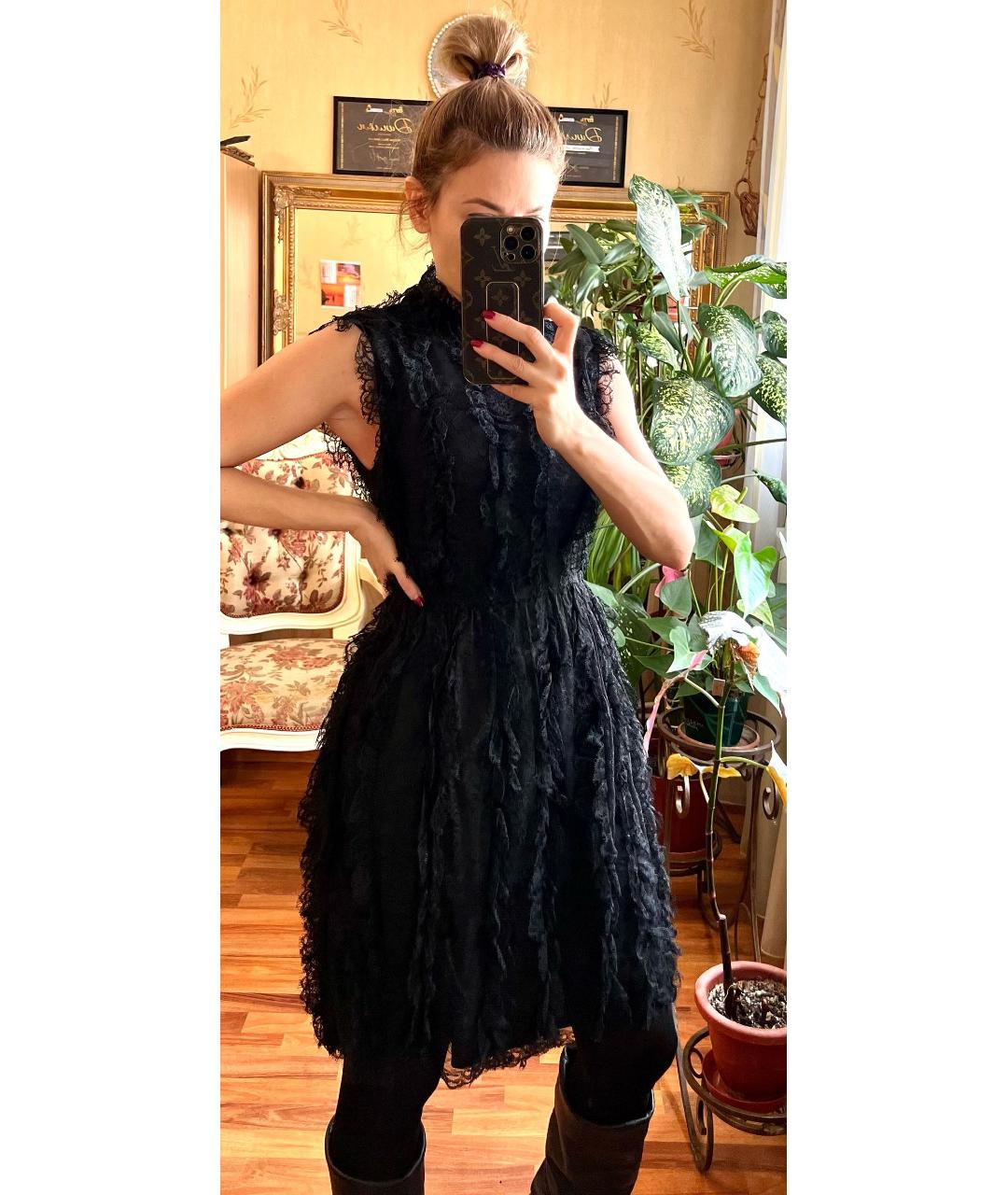 GIVENCHY Черное хлопковое вечернее платье, фото 6
