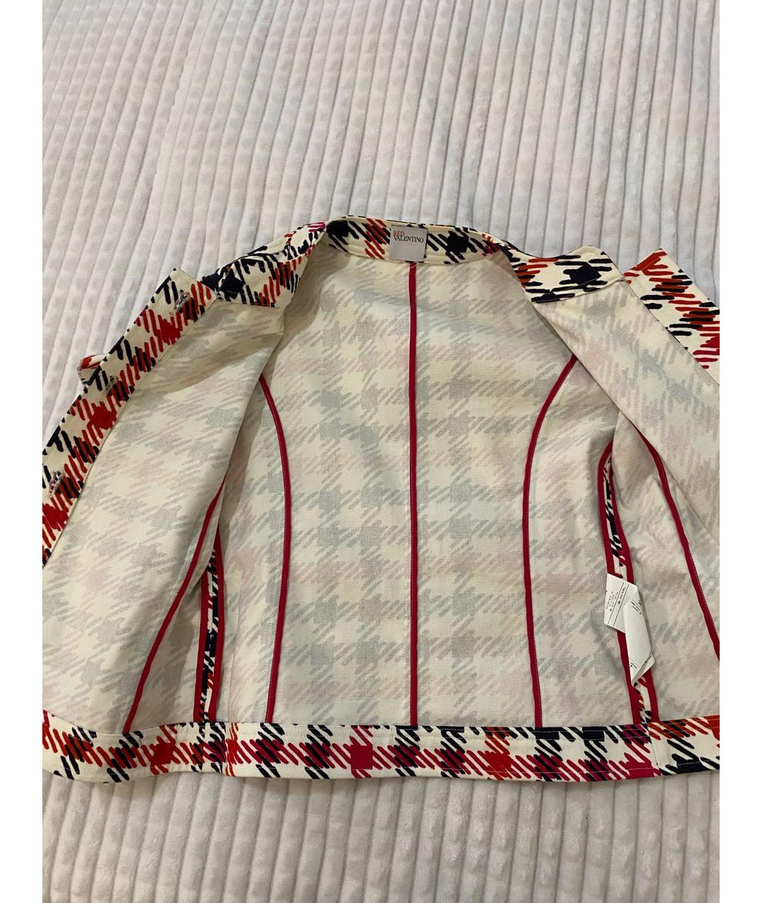 RED VALENTINO Мульти хлопковый жакет/пиджак, фото 4