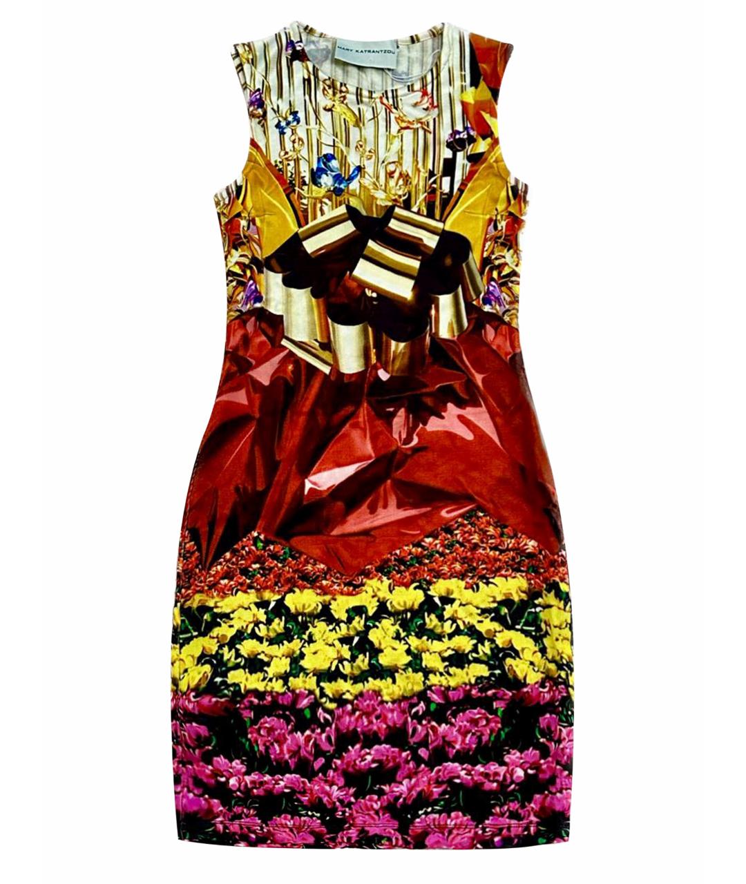MARY KATRANTZOU Мульти вискозное повседневное платье, фото 1