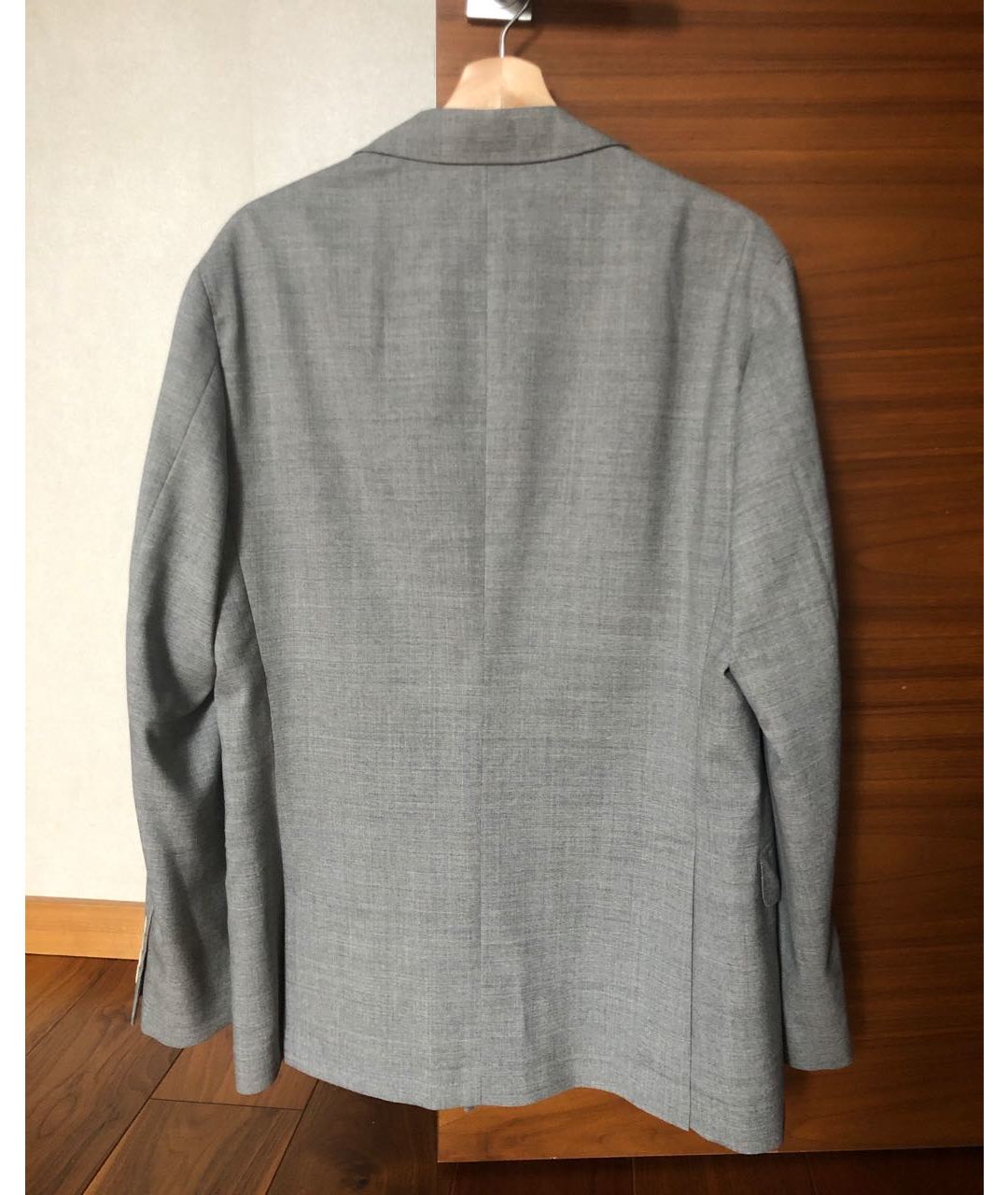 BRUNELLO CUCINELLI Серый шерстяной пиджак, фото 2