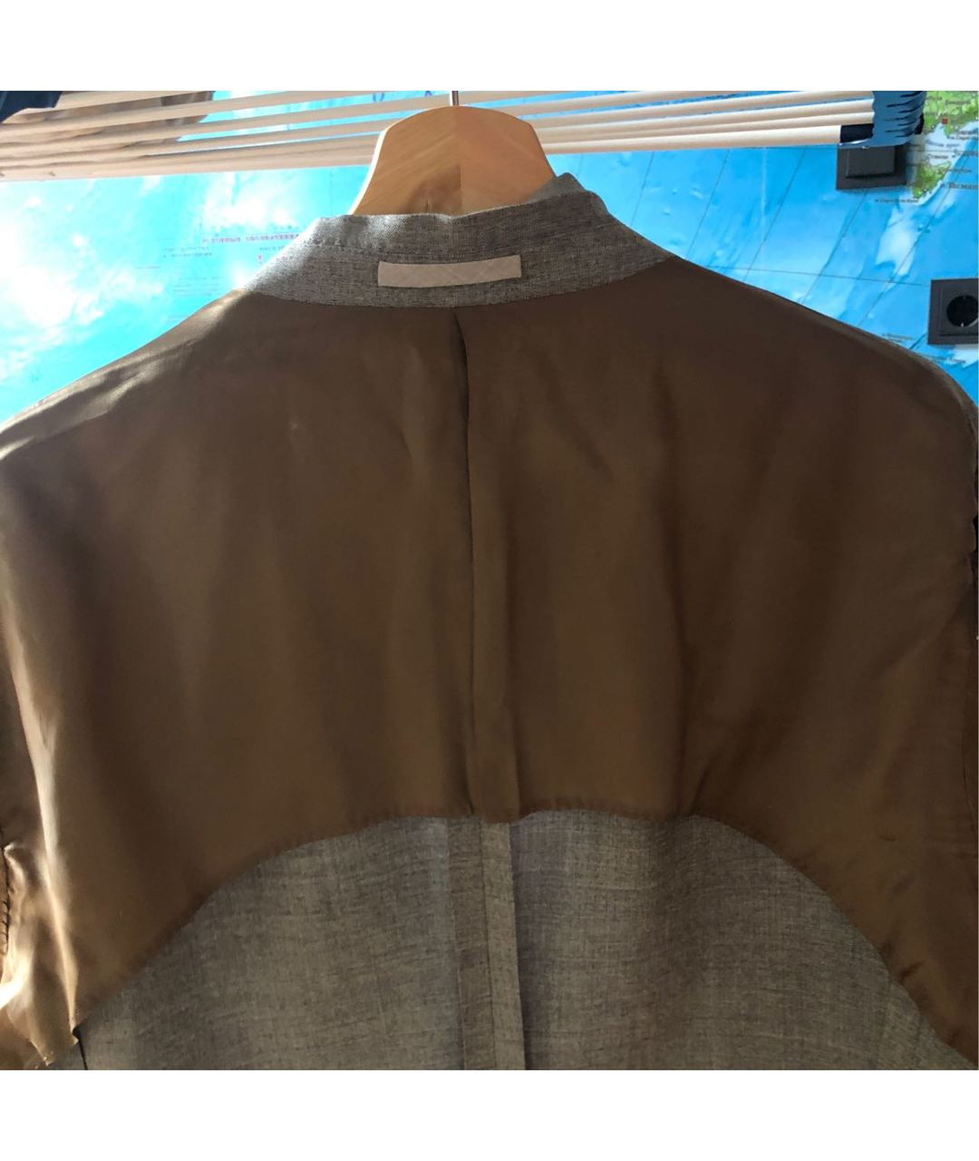 BRUNELLO CUCINELLI Серый шерстяной пиджак, фото 3