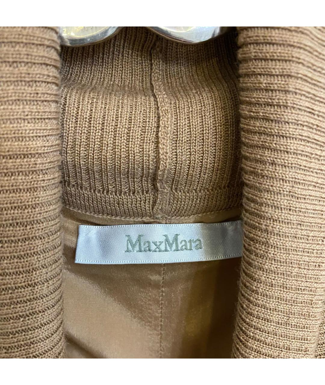 MAX MARA Коричневое шерстяное платье, фото 6