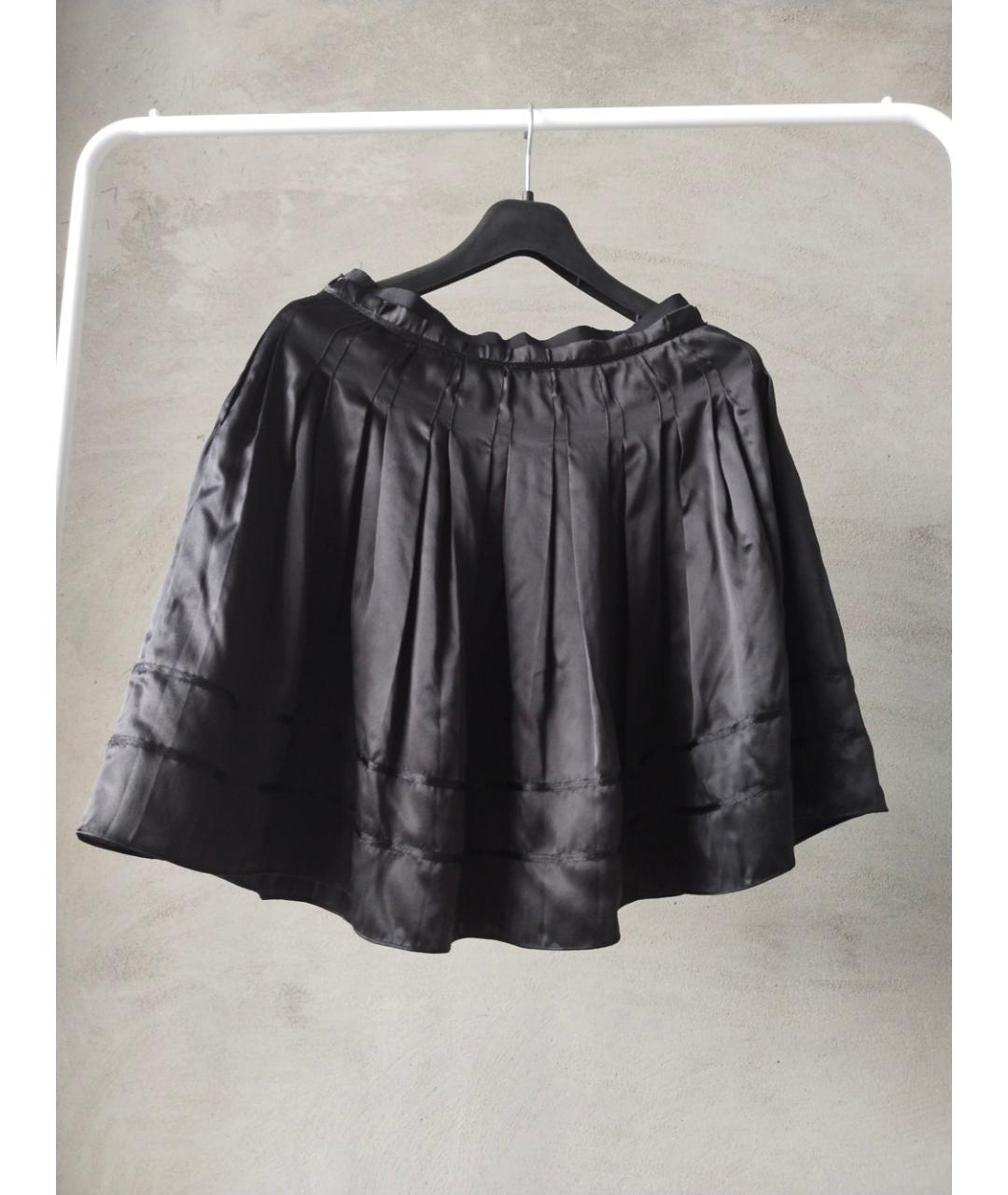 SEE BY CHLOE Черная шелковая юбка миди, фото 10