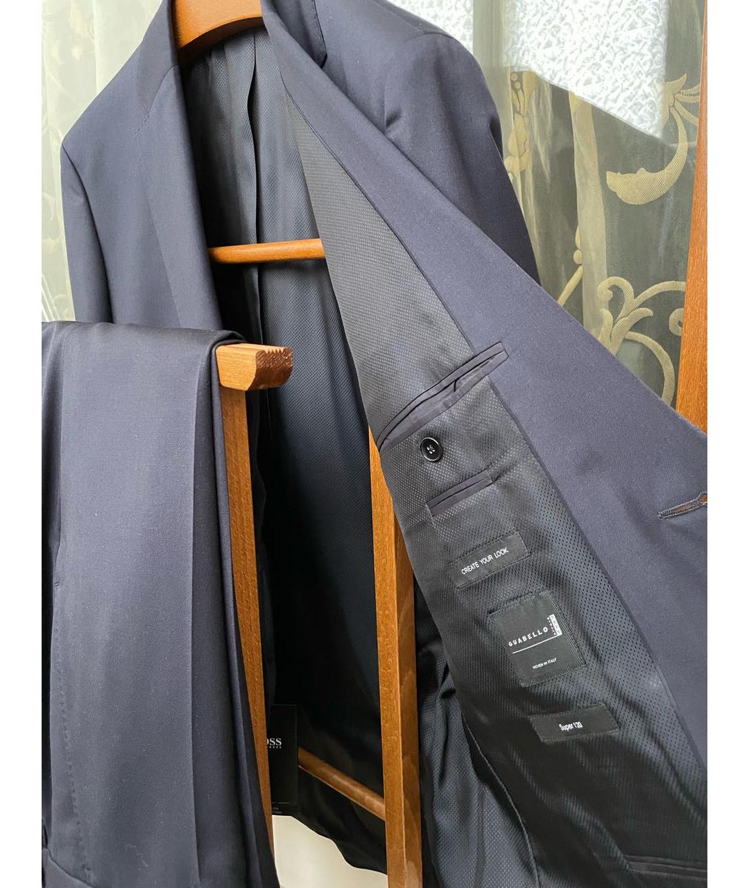 HUGO BOSS Темно-синий классический костюм, фото 4