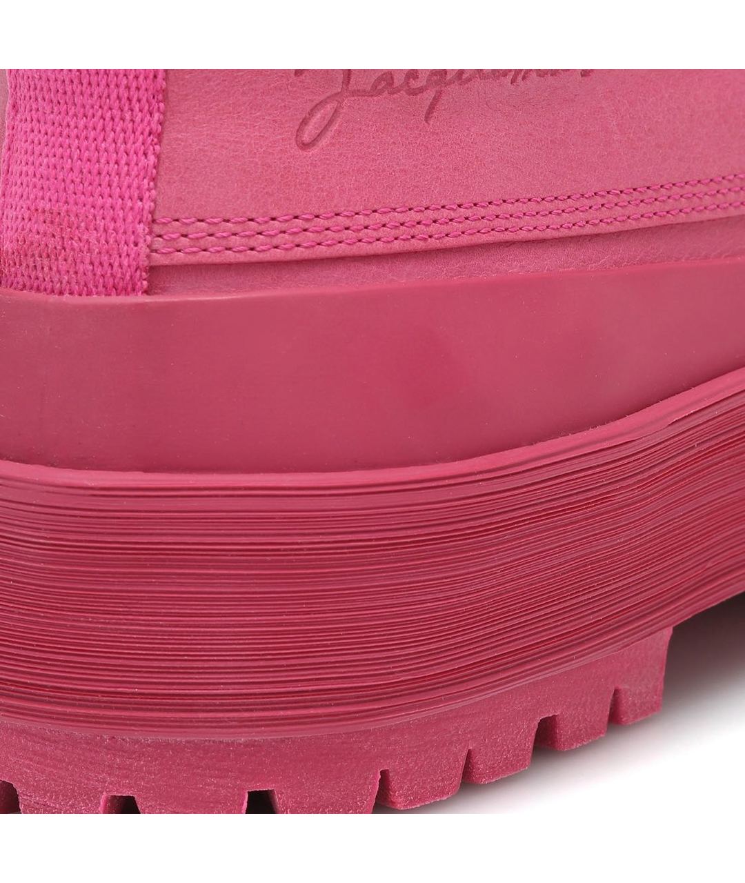 JACQUEMUS Розовые кожаные ботинки, фото 4