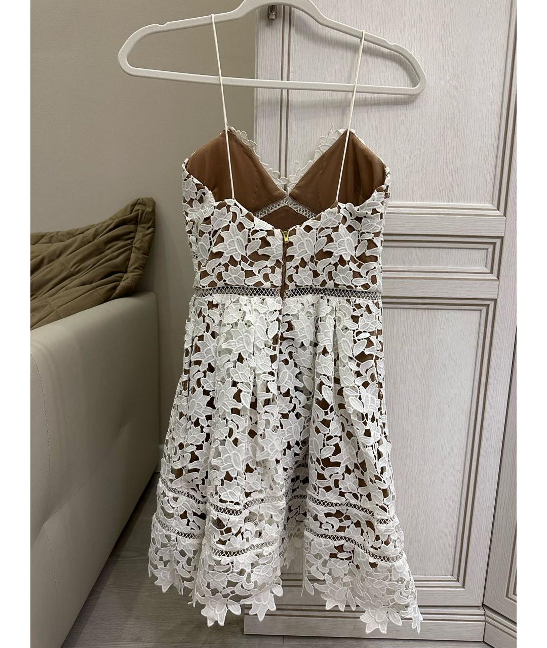 SELF-PORTRAIT Белое коктейльное платье, фото 2