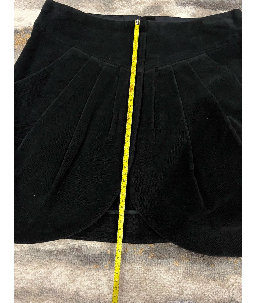 ISABEL MARANT Черная хлопковая юбка мини, фото 5