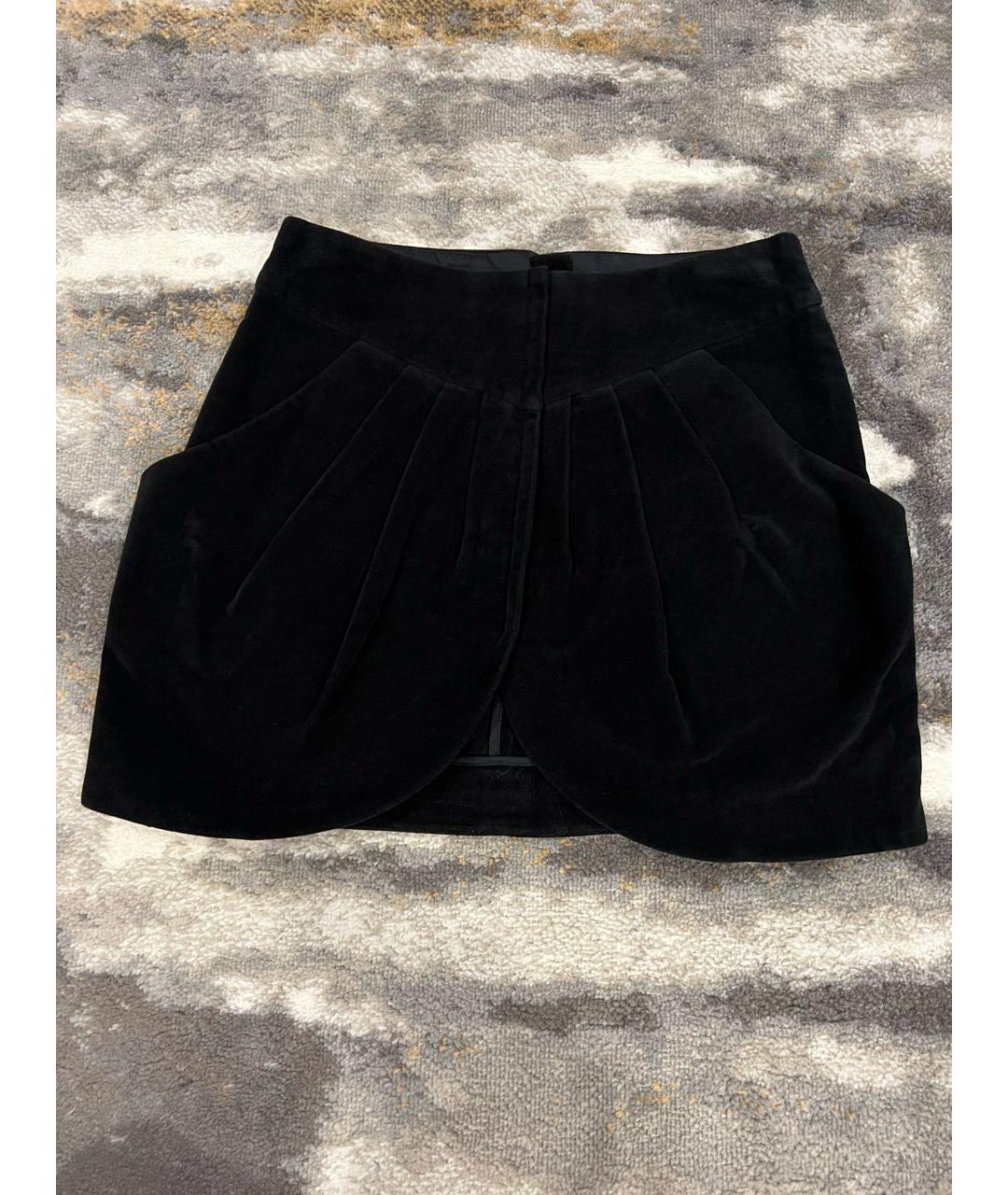 ISABEL MARANT Черная хлопковая юбка мини, фото 8