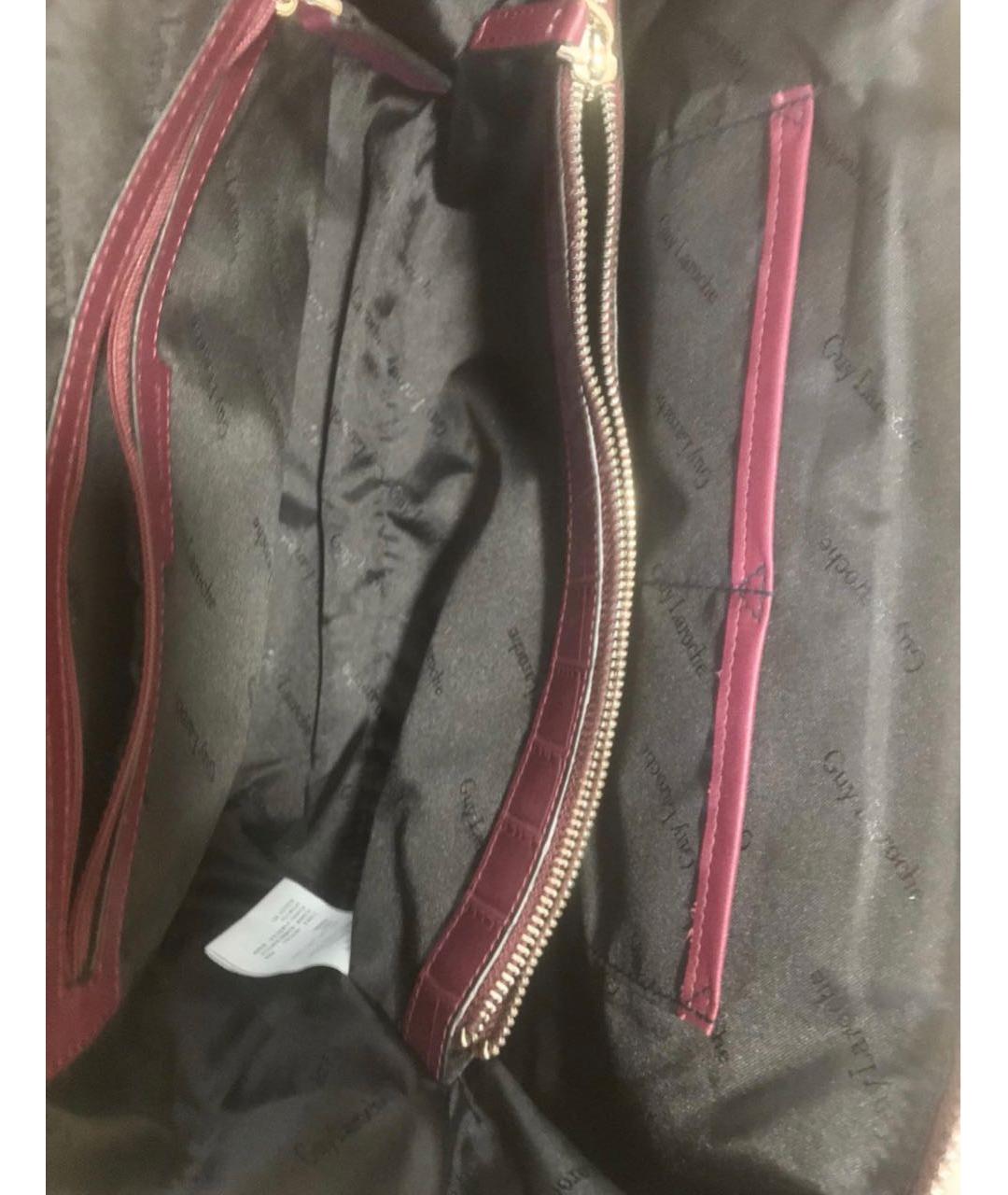GUY LAROCHE Кожаная сумка с короткими ручками, фото 3