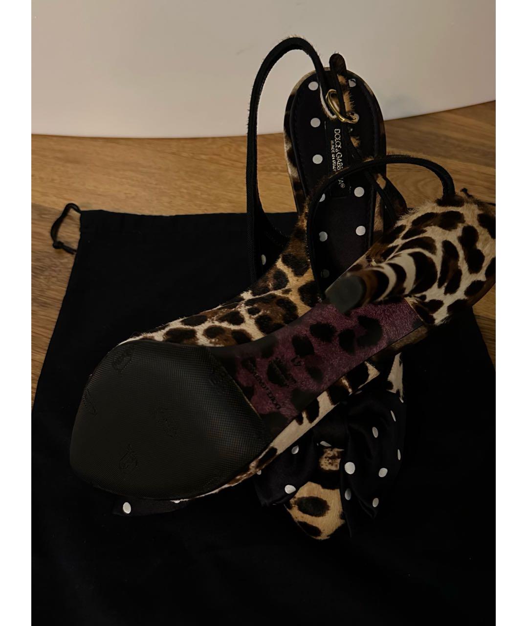 DOLCE&GABBANA Коричневые туфли из экзотической кожи, фото 6