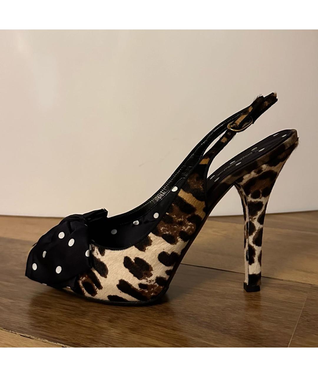 DOLCE&GABBANA Коричневые туфли из экзотической кожи, фото 2