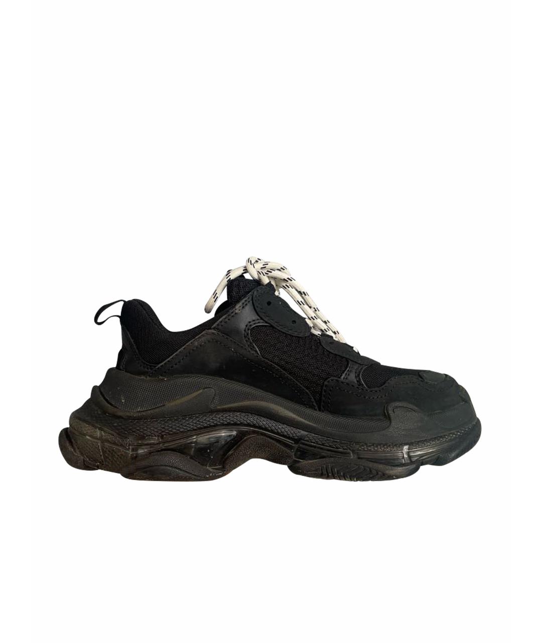 BALENCIAGA Черные кроссовки Triple S для женщин – купить в интернет ...