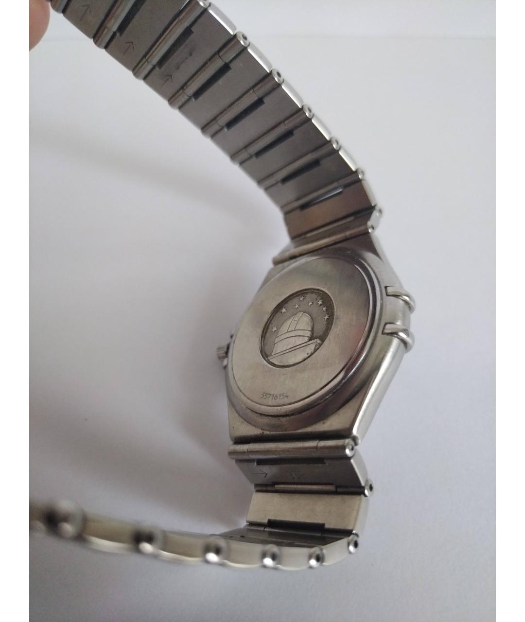 OMEGA Серебряные стальные часы, фото 2