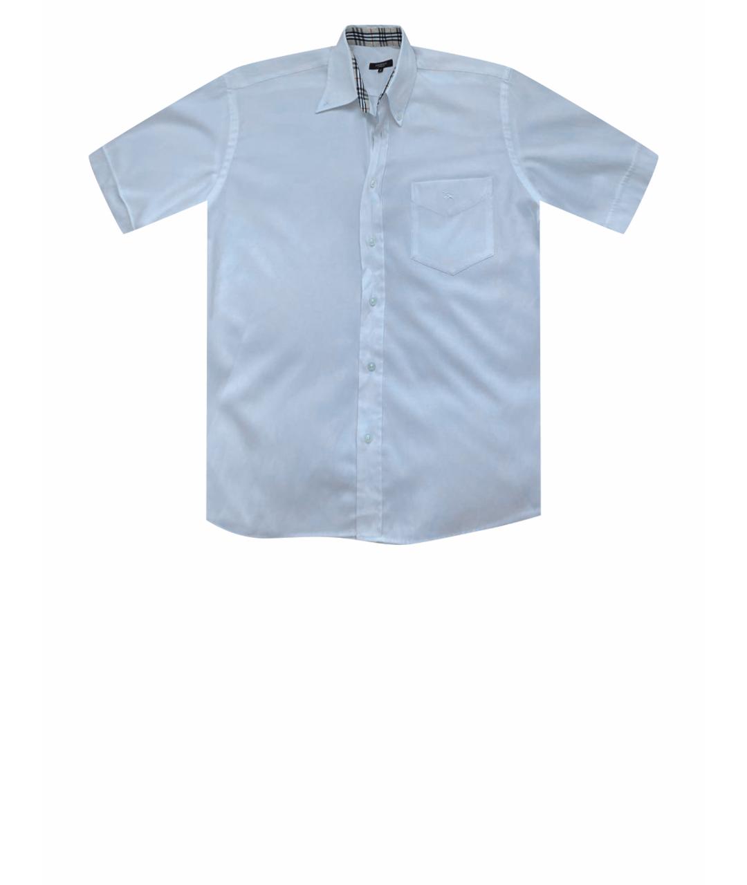 BURBERRY Белая хлопковая классическая рубашка, фото 1