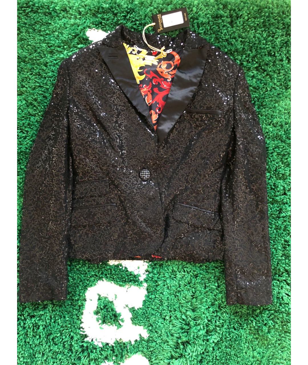 BILLIONAIRE Черный полиамидовый жакет/пиджак, фото 9