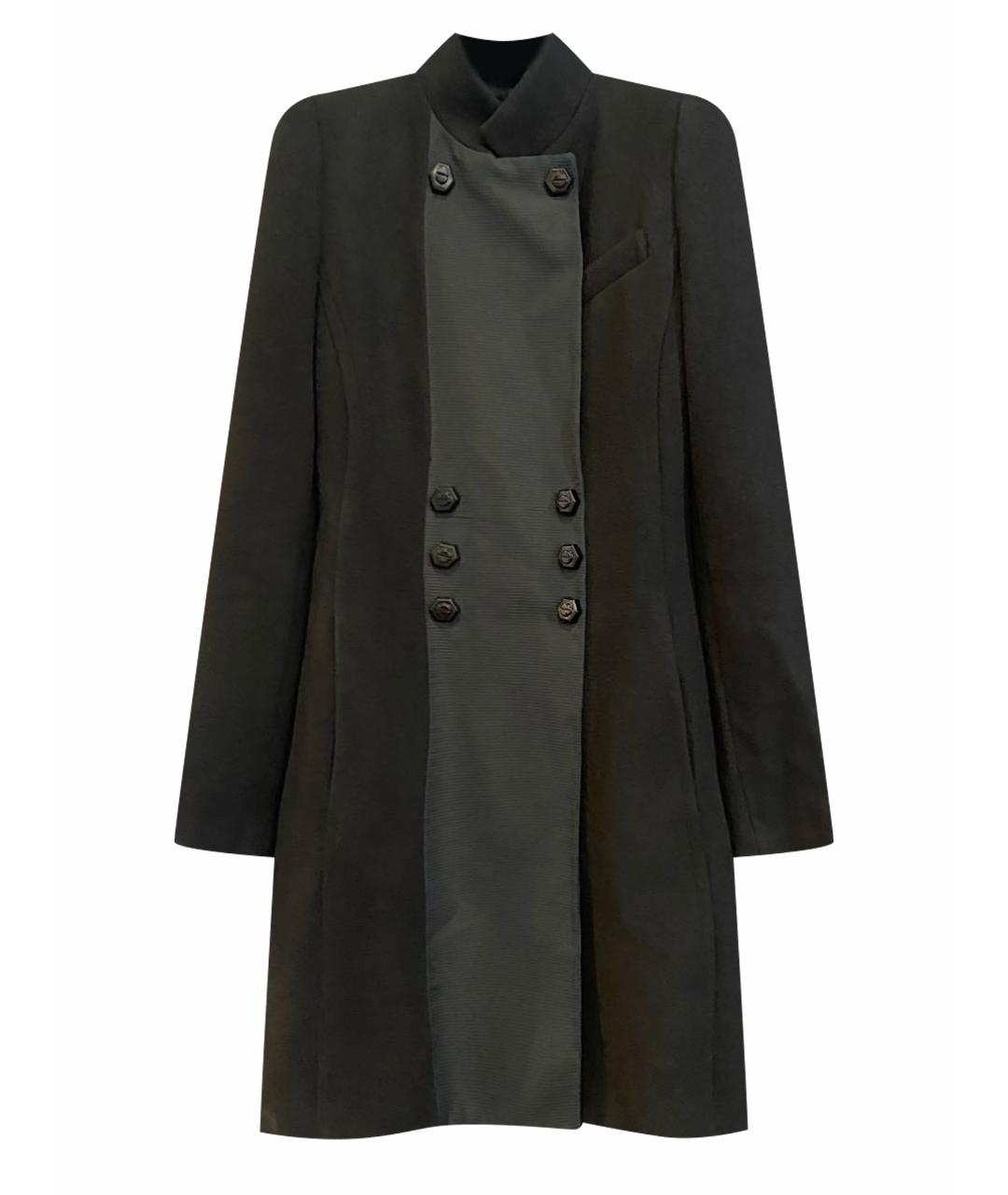 GIANFRANCO FERRE Черное полиэстеровое пальто, фото 1