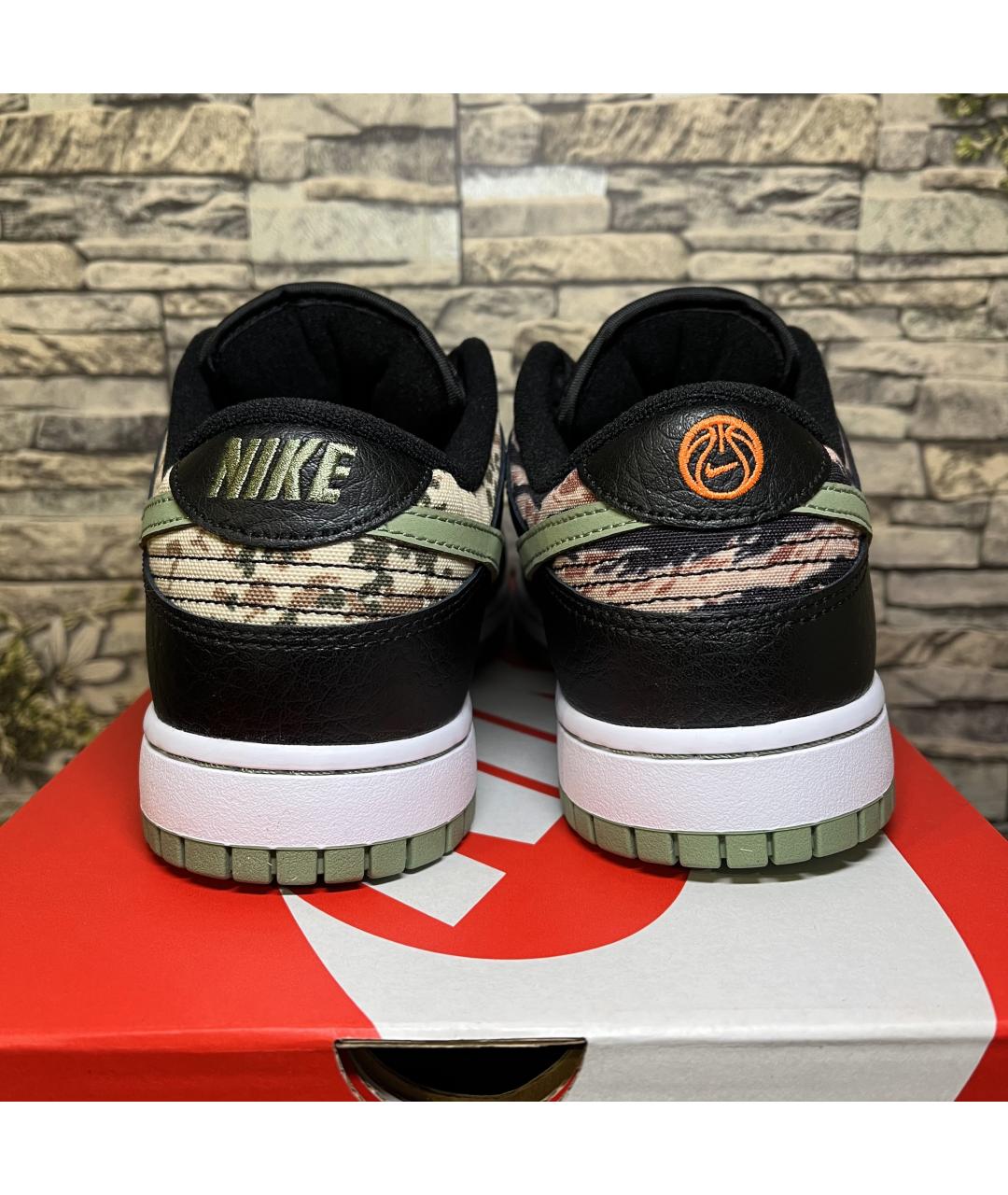 NIKE Черные кожаные низкие кроссовки / кеды, фото 8