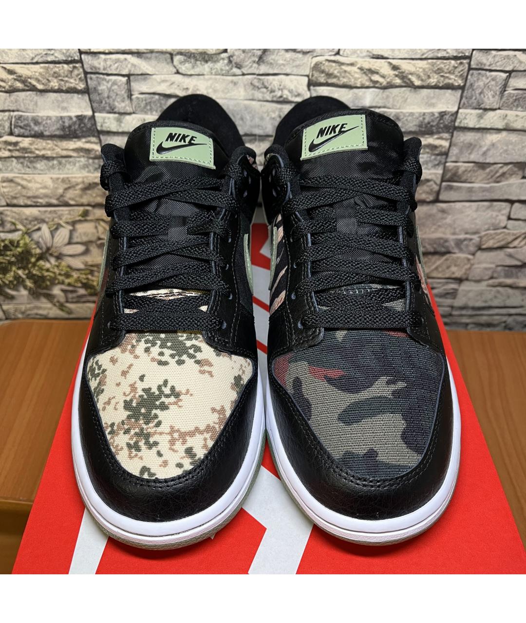 NIKE Черные кожаные низкие кроссовки / кеды, фото 4