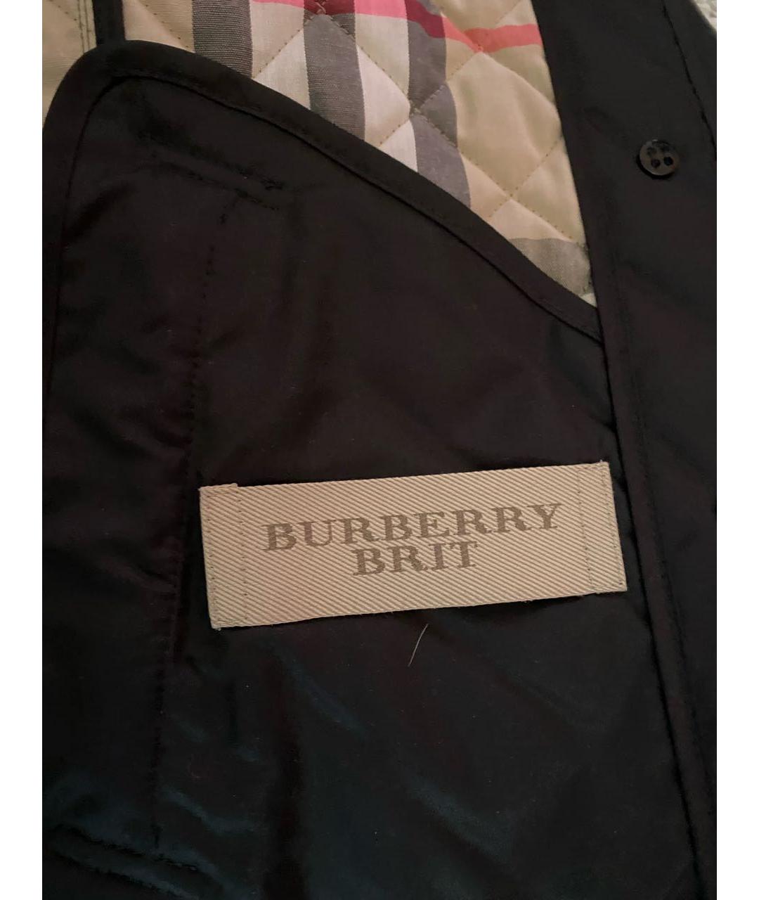 BURBERRY BRIT Черная хлопковая куртка, фото 6