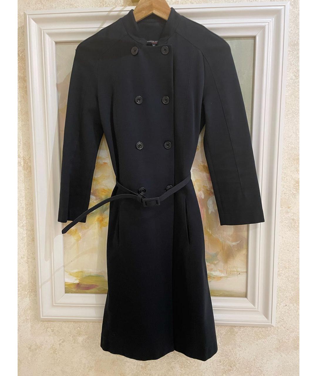ALESSANDRO DELL'ACQUA Черное хлопковое пальто, фото 5