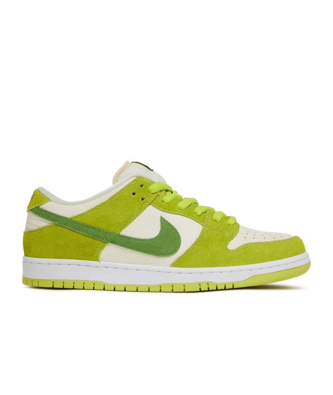 NIKE Салатовые замшевые низкие кроссовки / кеды, фото 8