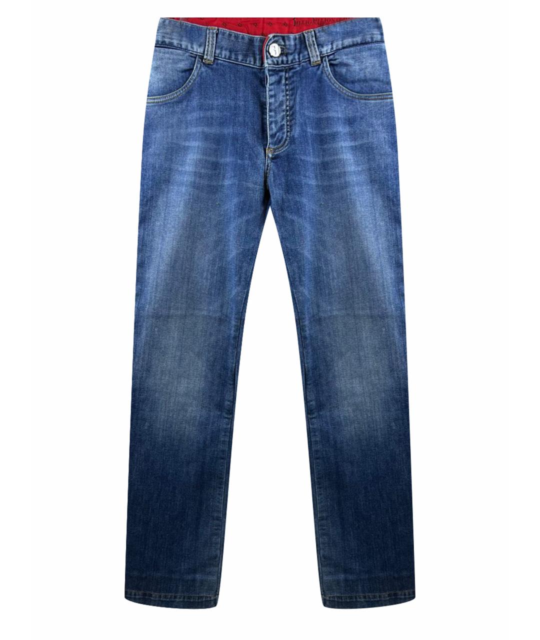 BILLIONAIRE Синие прямые джинсы, фото 1