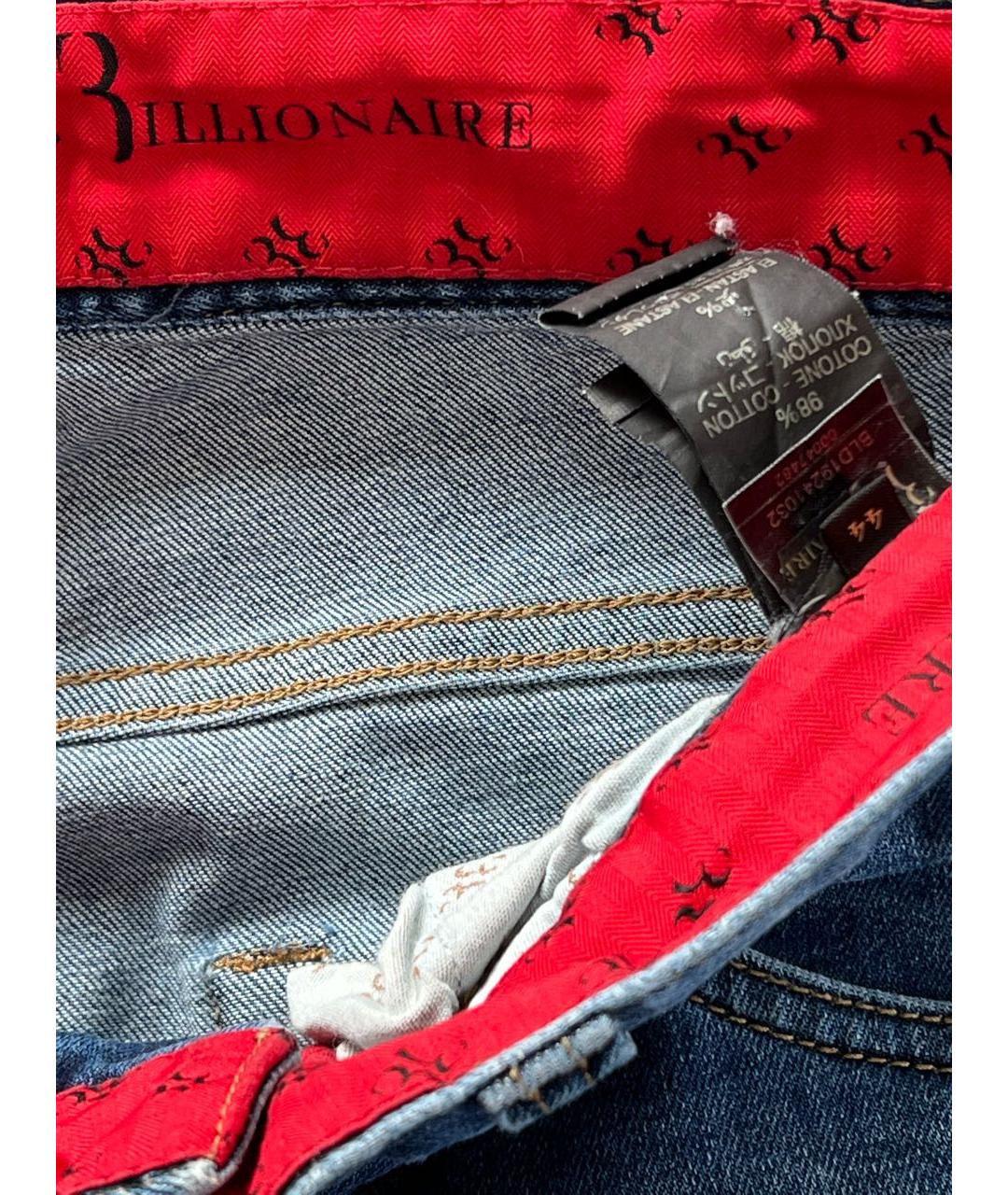 BILLIONAIRE Синие прямые джинсы, фото 4