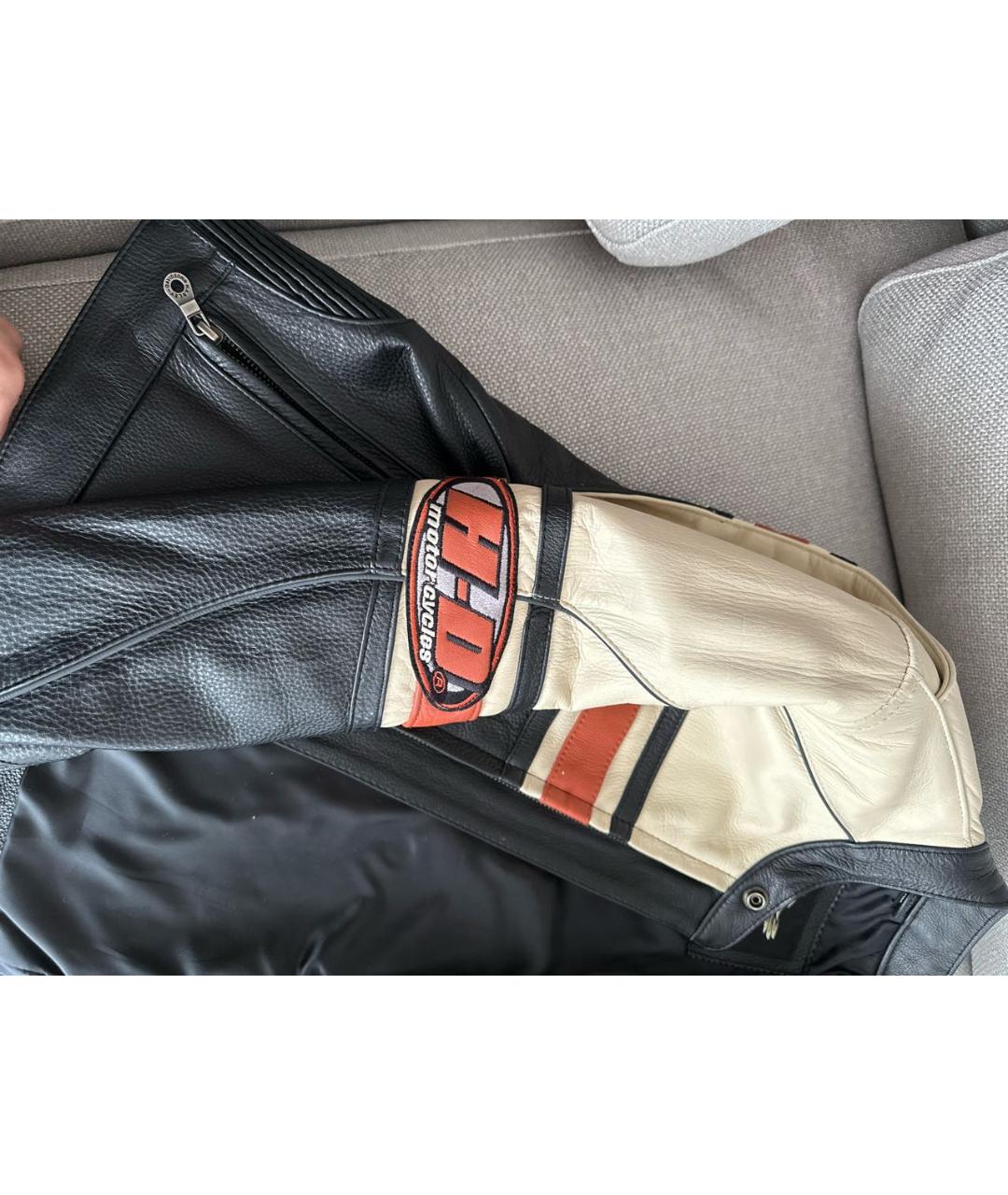 Harley Davidson Черная кожаная куртка, фото 7