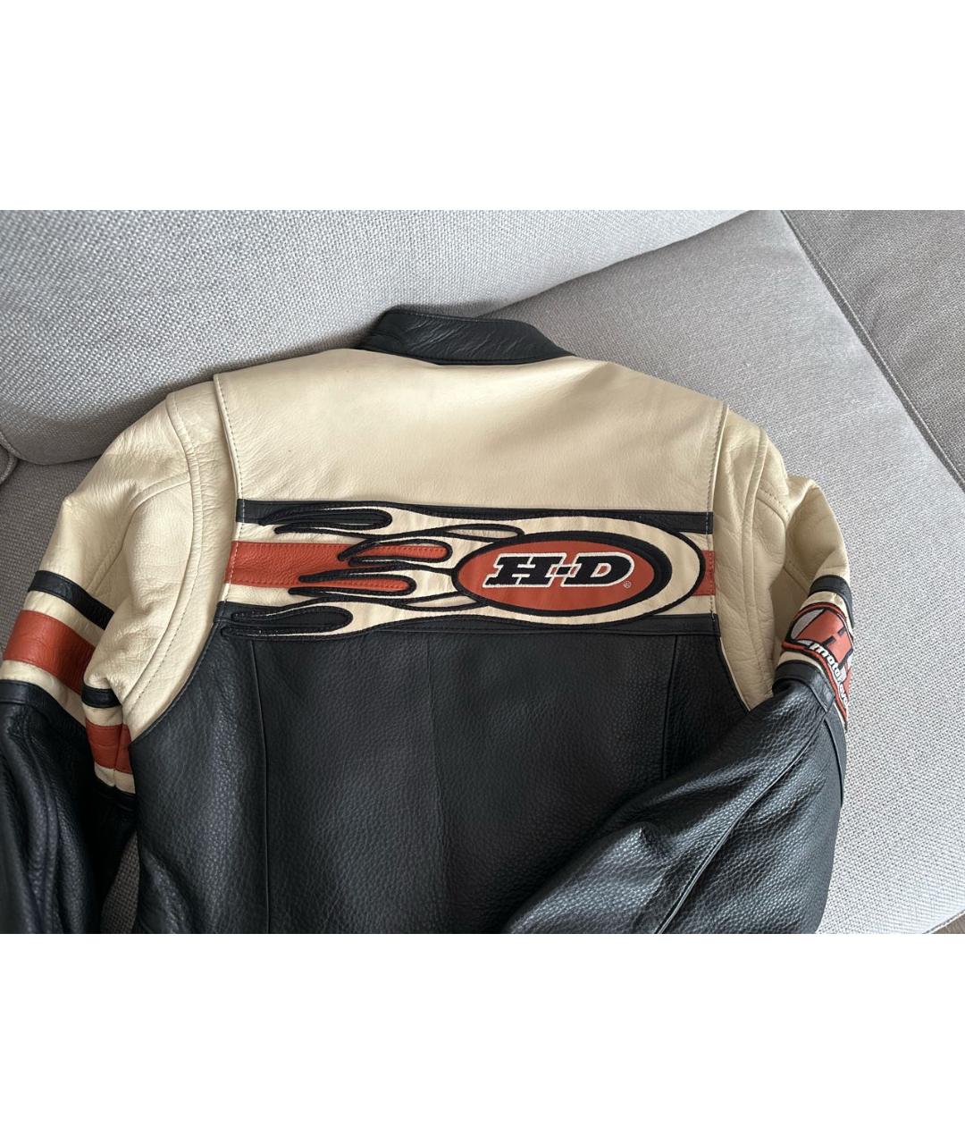 Harley Davidson Черная кожаная куртка, фото 5
