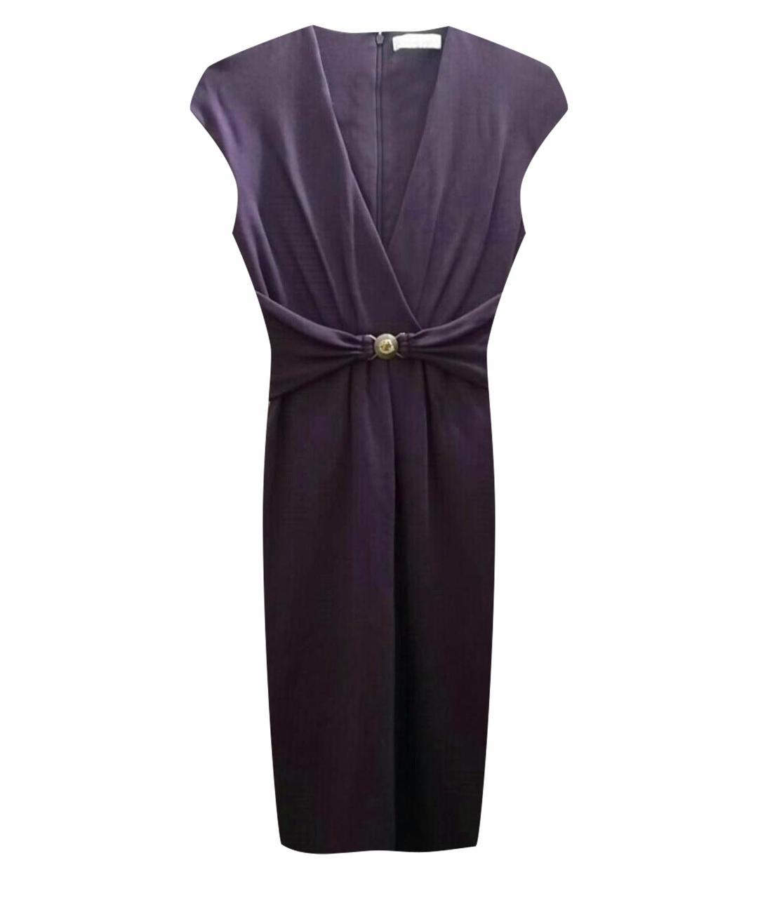 VERSACE COLLECTION Фиолетовое вискозное повседневное платье, фото 1
