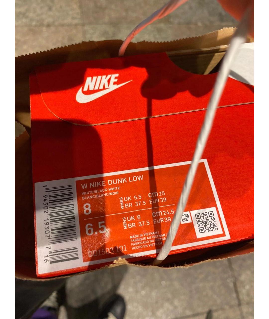NIKE Черные кожаные кроссовки, фото 8