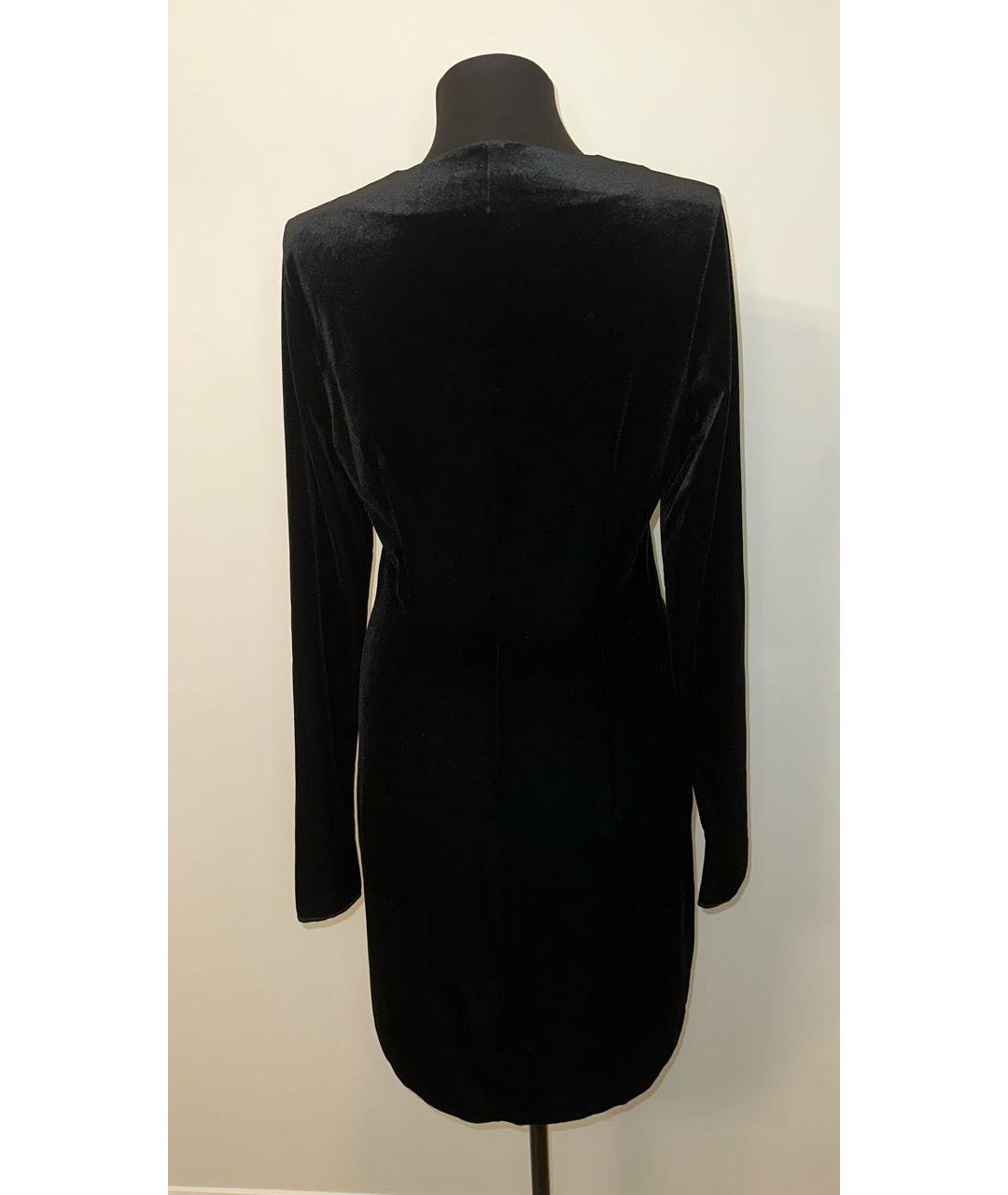 WOLFORD Черное полиэстеровое повседневное платье, фото 2