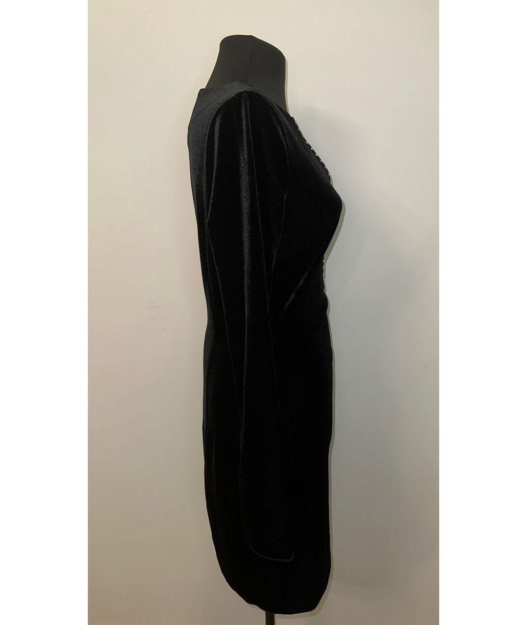 WOLFORD Черное полиэстеровое повседневное платье, фото 3