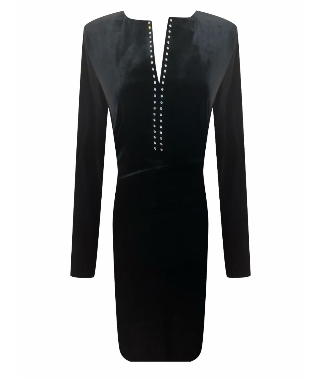 WOLFORD Черное полиэстеровое повседневное платье, фото 1
