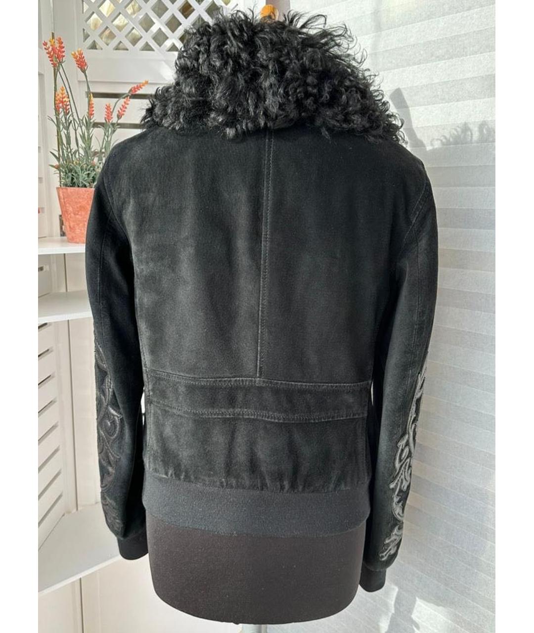 BALLY Черная замшевая куртка, фото 2