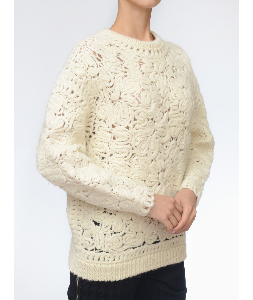 STELLA MCCARTNEY Белый шерстяной джемпер / свитер, фото 2